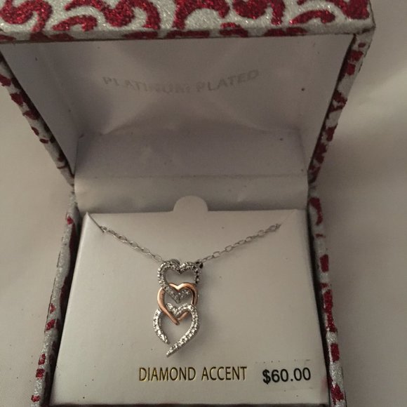 Kohl's diamond heart necklace Clearance